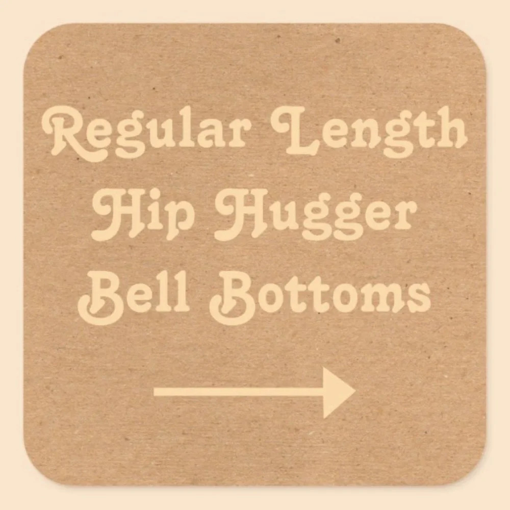 REGULAR LENGTH HIP HUGGER BELL BOTTOMS